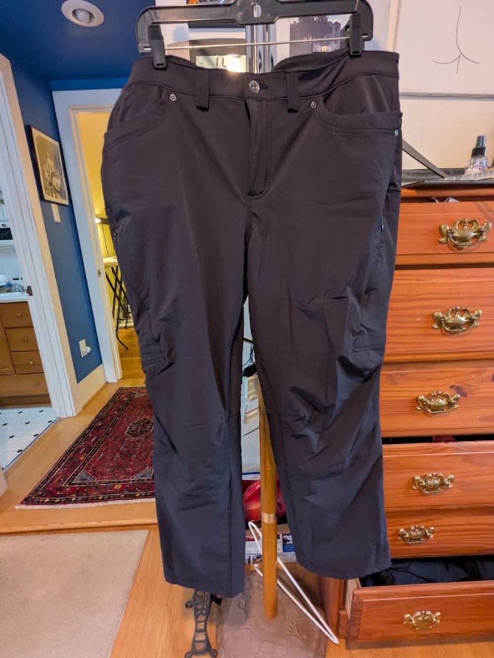 Duluth Trading Co. Women's Flexpedition Lined Straight Leg Pants, Black, 18x29